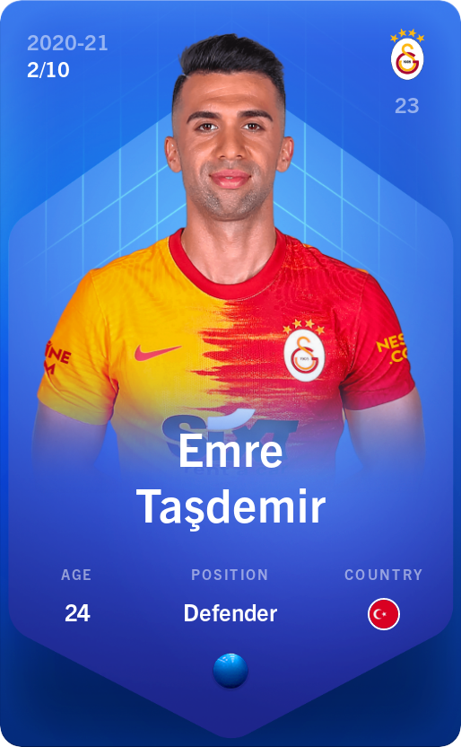 Sorare - Sorare Official - Emre Taşdemir 2020-21 • Super Rare 2/10 - NFT # 82989681878074145591386036175952962915222523342244083498376351256593703476967