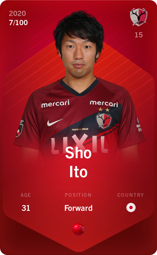 Sorare - Sorare Official - Sho Ito 2020-21 • Rare 7/100 - NFT # 70137884572094221087889396053366652927689677159674713654739961216003335851192