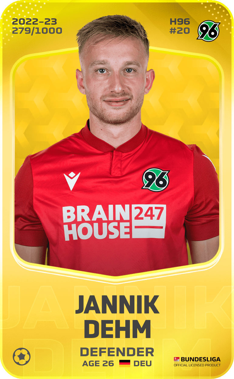 Jannik Dehm 2022-23 • Limited 279/1000