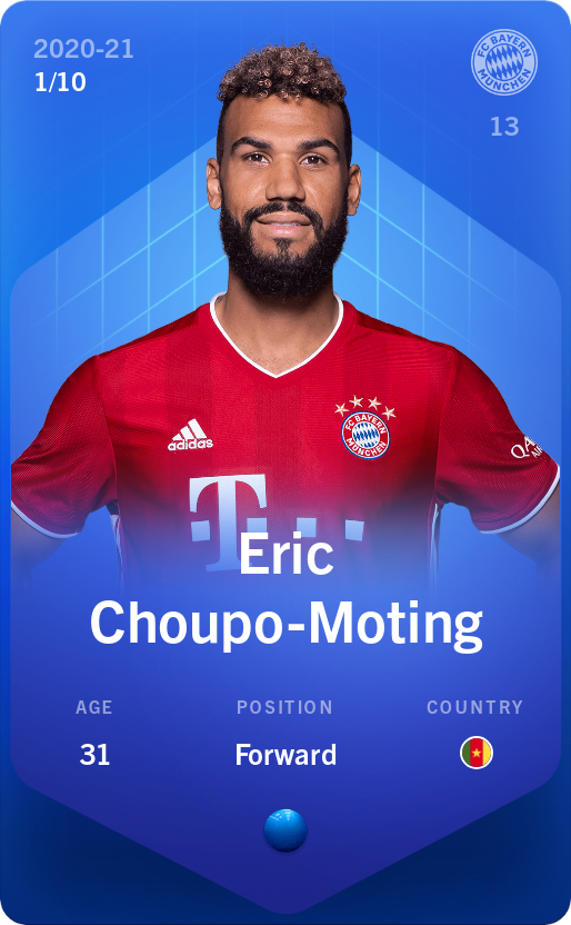 Sorare - Sorare Official - Eric Choupo-Moting 2020-21 • Super Rare 1/10 - NFT # 103912378095120127150017635720807263898578109936170645699082472286444225867488