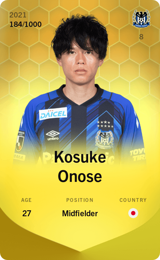 Kosuke Onose 2021-22 • Limited 184/1000