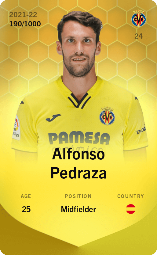 Alfonso Pedraza 2021-22 • Limited 190/1000