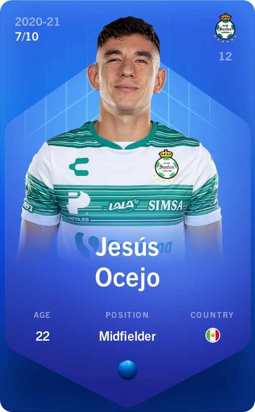 Sorare - Sorare Official - Jesús Ocejo 2020-21 • Super Rare 7/10 - NFT # 19261241364180583383907067993652380750946031740341467233649150747323696202535