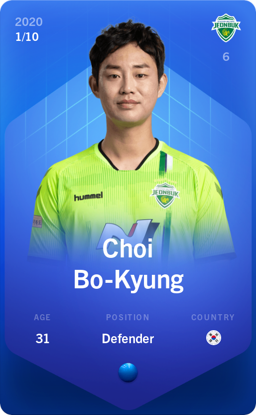 Sorare - Sorare Official - Choi Bo-Kyung 2020-21 • Super Rare 1/10 - NFT # 24791954840600800534784870744709337719389054752951833954380257382382792923104
