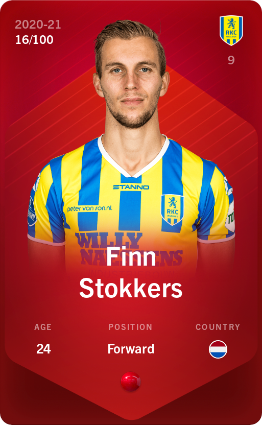 Sorare - Sorare Official - Finn Stokkers 2020-21 • Rare 16/100 - NFT # 87043443127317855854373769396184702716495205272069684016458112052823493628556