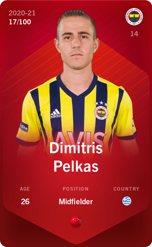 Dimitris Pelkas 2020 21 Rare 17 100