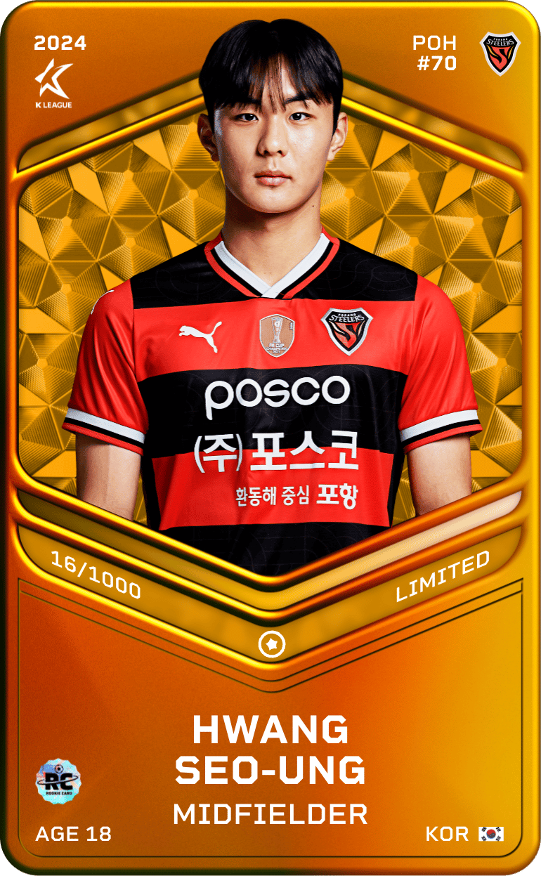 Hwang Seo-Woong 2024-25 • Limited 16/1000