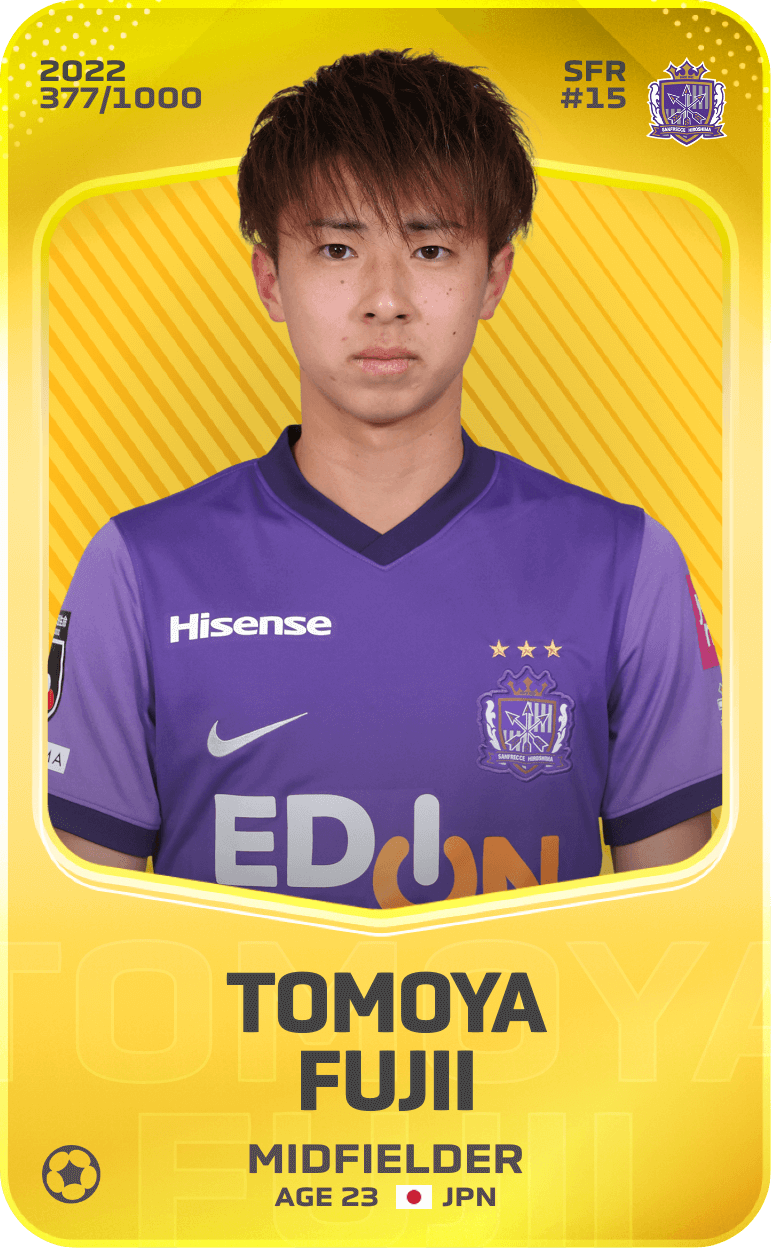 Tomoya Fujii 2022-23 • Limited 377/1000