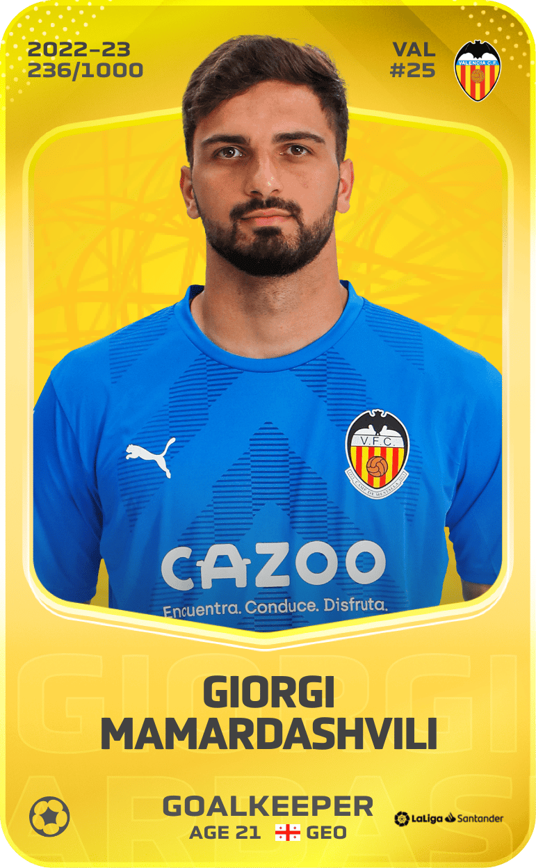 Giorgi Mamardashvili 2022-23 • Limited 236/1000