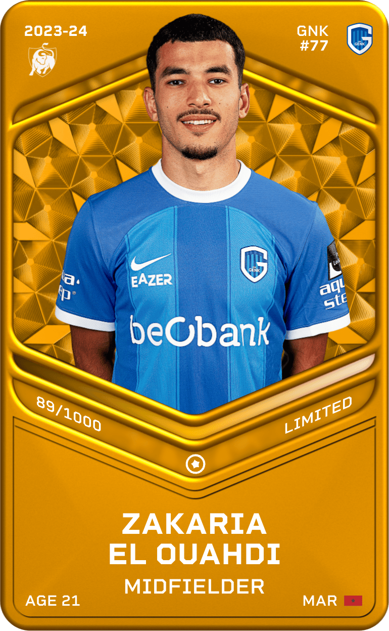 Zakaria El Ouahdi 2023-24 • Limited 89/1000
