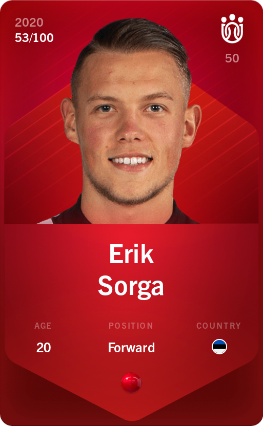 Sorare - Sorare Official - Erik Sorga 2020-21 • Rare 53/100 - NFT # 21511613167087751634929888622610133862632666700249192827584802294477929182630