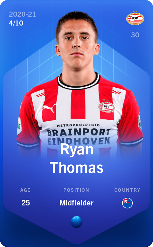 Sorare - Sorare Official - Ryan Thomas 2020-21 • Super Rare 4/10 - NFT # 103319555405371140529394919052109474653923750037920224681727350190332608764549