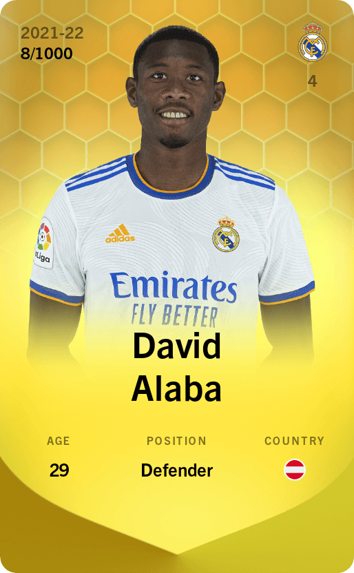 David Alaba 2021-22 • Limited 8/1000