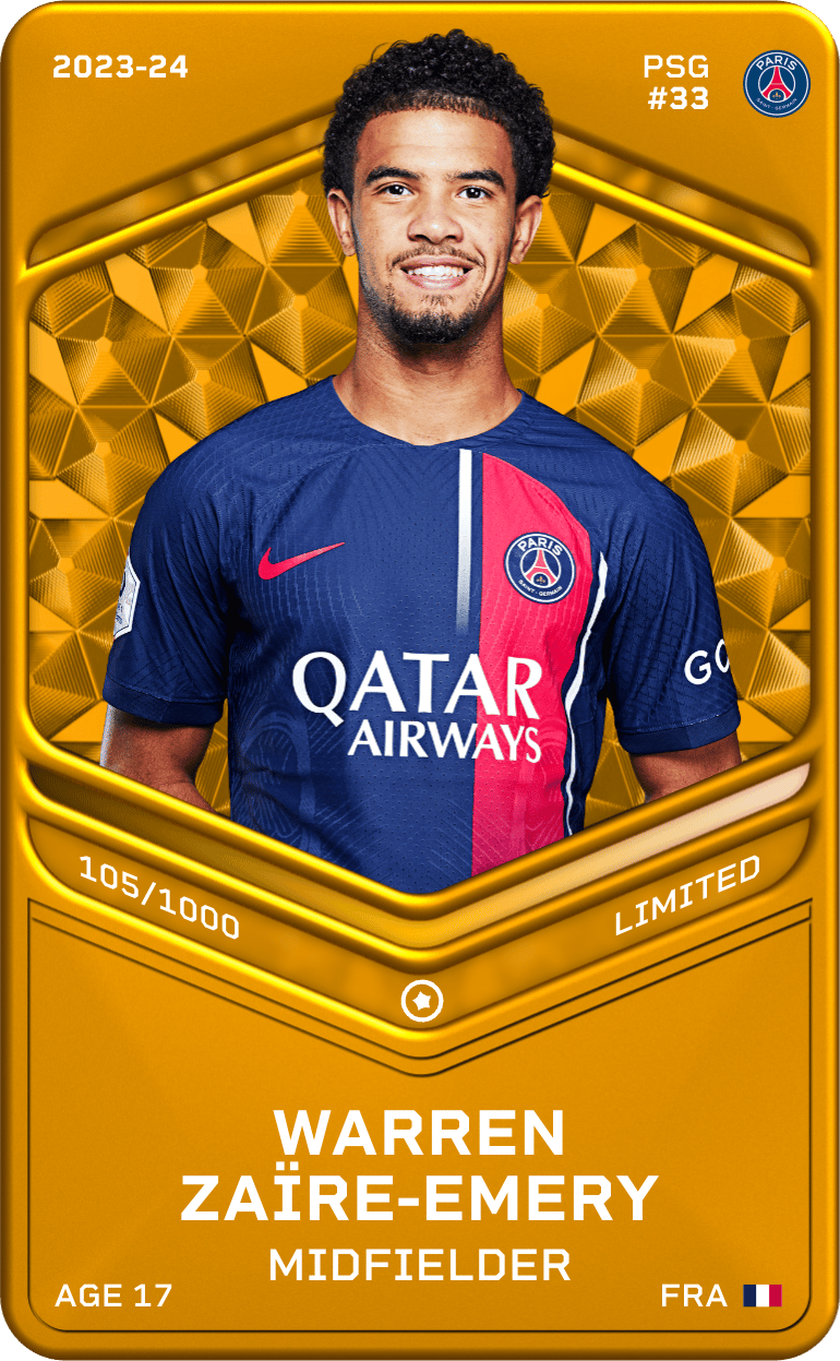 Warren Zaïre-Emery 2023-24 • Limited 105/1000