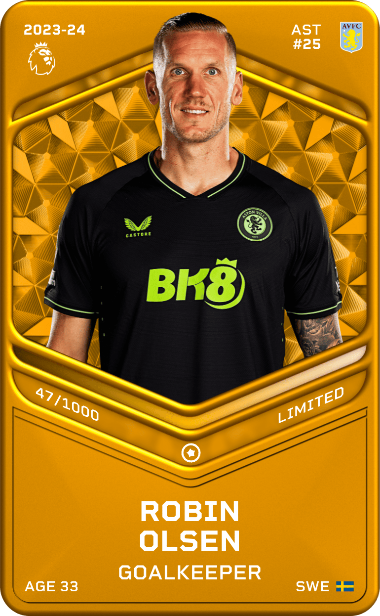 Robin Olsen 2023-24 • Limited 47/1000