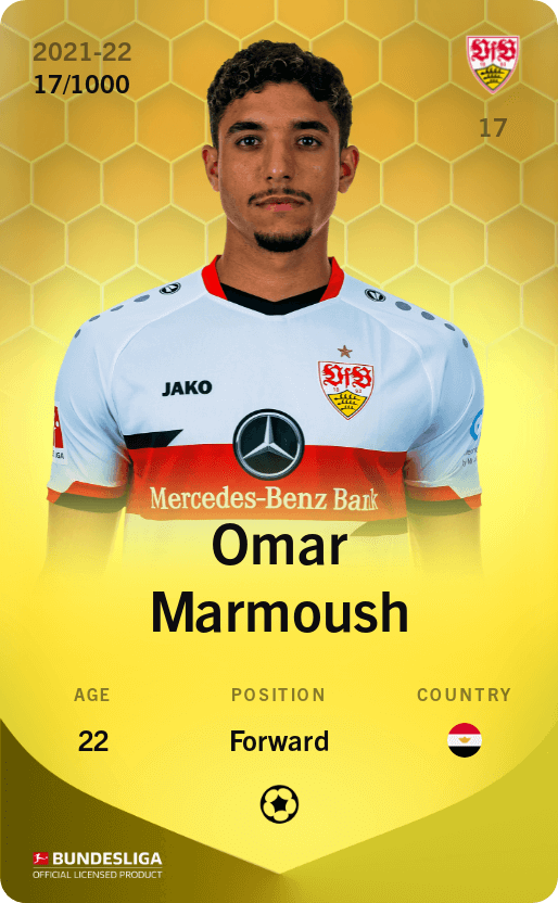 Omar Marmoush 2021-22 • Limited 17/1000