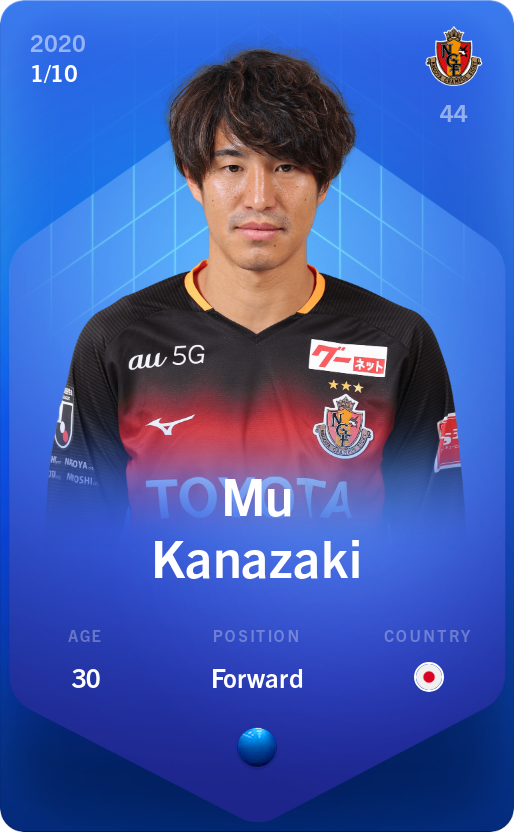 Sorare - Sorare Official - Mu Kanazaki 2020-21 • Super Rare 1/10 - NFT # 45641390825368758140316263592580381740134493163049094997067846846120820906128