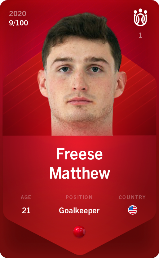 Sorare - Sorare Official - Freese Matthew 2020-21 • Rare 9/100 - NFT # 9337996314597337348007233754372307759088868855164397937093034894215341774211