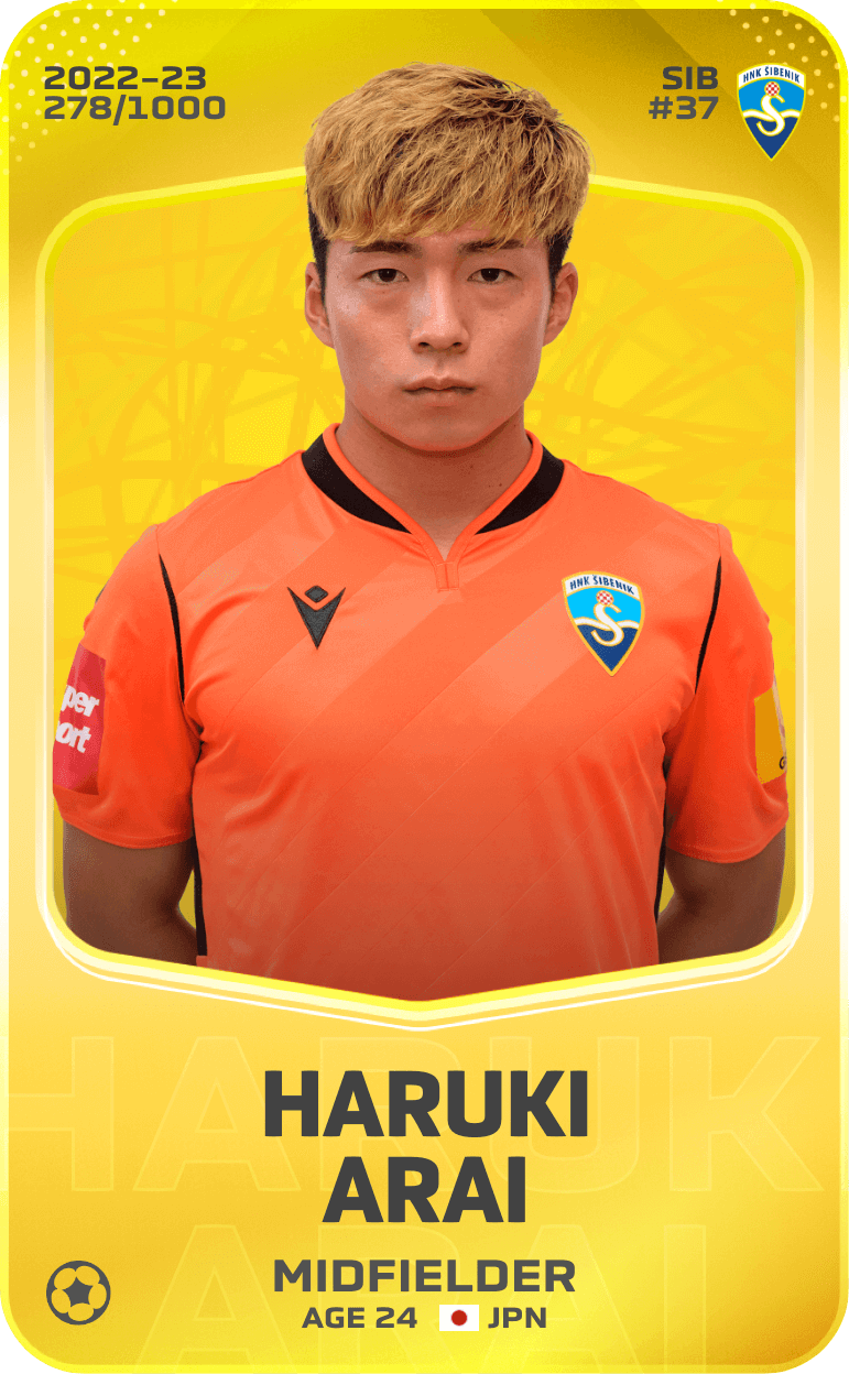 Haruki Arai 2022-23 • Limited 278/1000