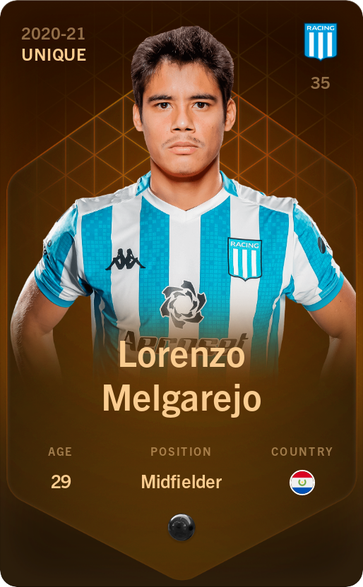Sorare - Sorare Official - Lorenzo Melgarejo 2020-21 • Unique - NFT # 38322017542212821668391182372005066281339752667392273190781304012877837157592