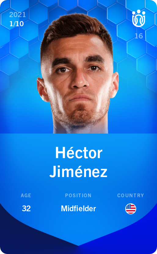 Sorare - Sorare Official - Héctor Jiménez 2021-22 • Super Rare 1/10 - NFT # 110520293539293981480633975578509540708874607679154533640180528039933721437410