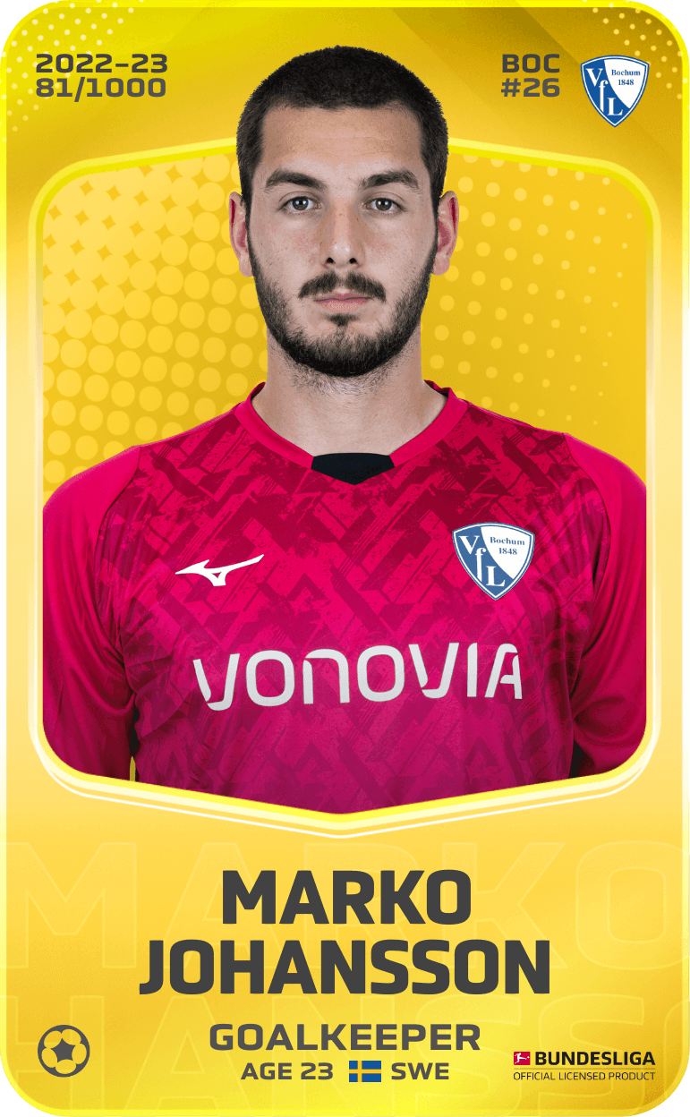 Marko Johansson 2022-23 • Limited 81/1000