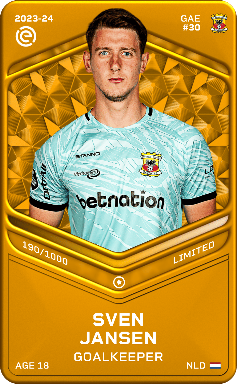 Sven Jansen 2023-24 • Limited 190/1000