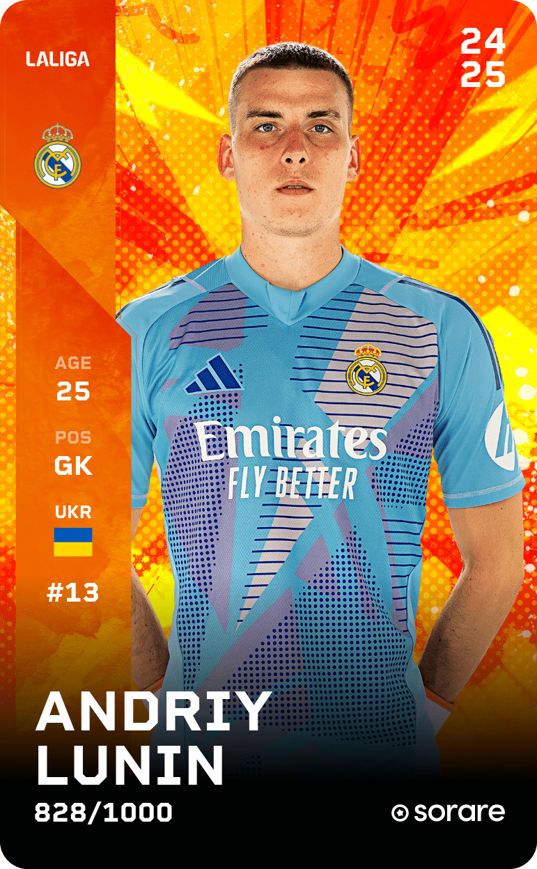 Andriy Lunin 2024-25 • Limited 828/1000