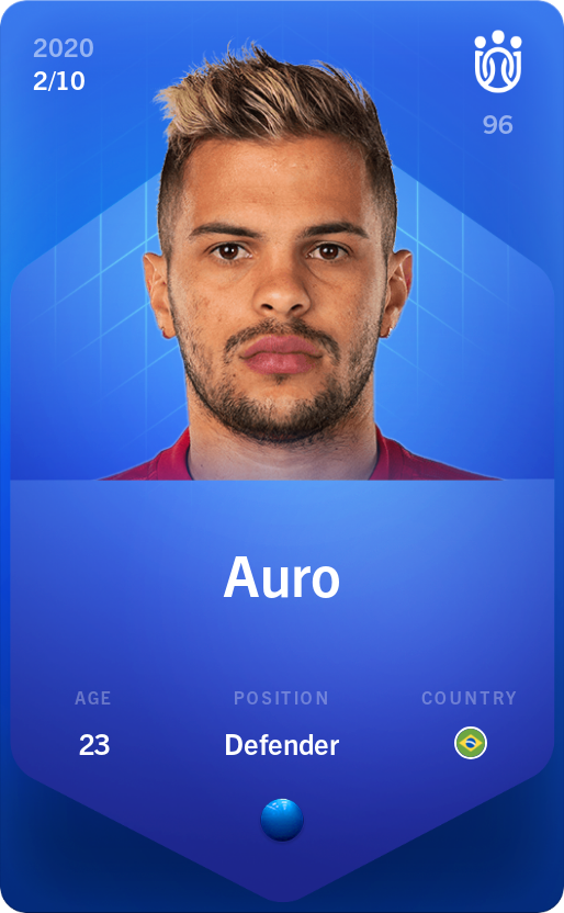 Sorare - Sorare Official - Auro 2020-21 • Super Rare 2/10 - NFT # 40820912311073292443133471043044989913488805025872251659507228293353066911263