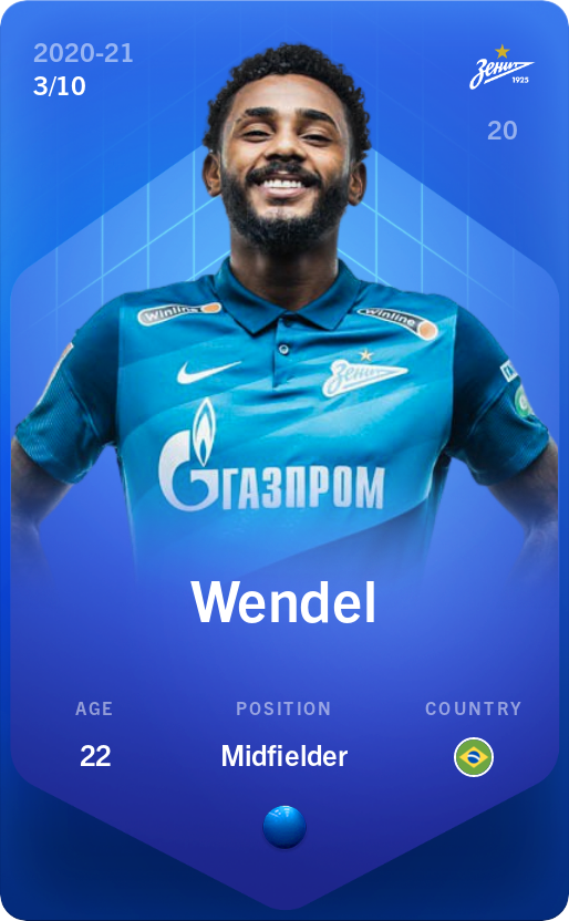 Sorare - Sorare Official - Wendel 2020-21 • Super Rare 3/10 - NFT # 38521181257915734378119127740178576914404040718151208558549335131422067335788