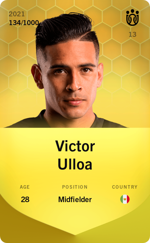 Sorare - Sorare Official - Victor Ulloa 2021-22 • Limited 134/1000 - NFT # 81094931474259185252891160544741213517383386045987392822850890155993658842700