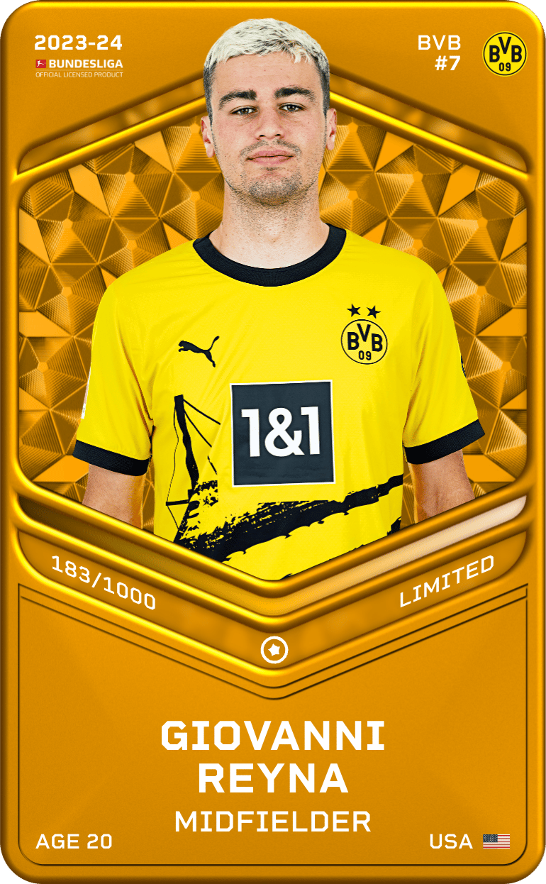 Giovanni Reyna 2023-24 • Limited 183/1000