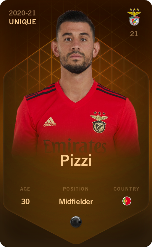 Sorare - Sorare Official - Pizzi 2020-21 • Unique - NFT # 64664326578529185170628910067344258366840201907962799876393517126261282672693