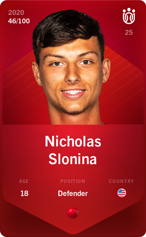 Sorare - Sorare Official - Nicholas Slonina 2020-21 • Rare 46/100 - NFT # 14239122181618570194672688395474823681388002744020863508717831885392990814891