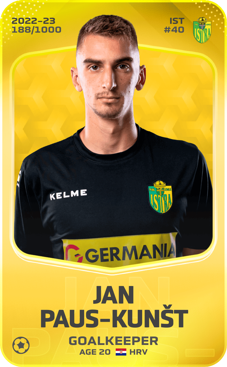 Jan Paus-Kunšt 2022-23 • Limited 188/1000