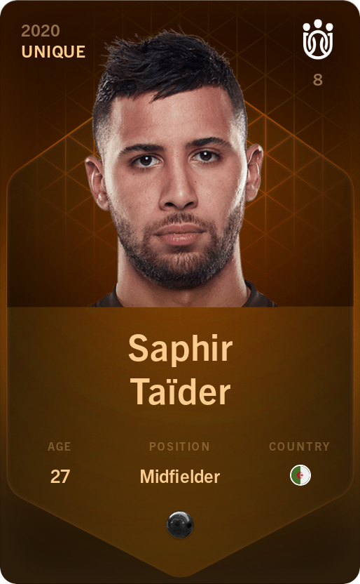 Sorare - Sorare Official - Saphir Taïder 2020-21 • Unique - NFT # 79272904590220022221529992859519802324696168482805637402071680778722647448749