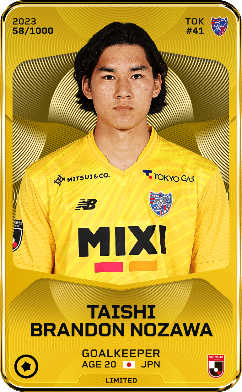 Taishi Brandon Nozawa 2023-24 • Limited 58/1000