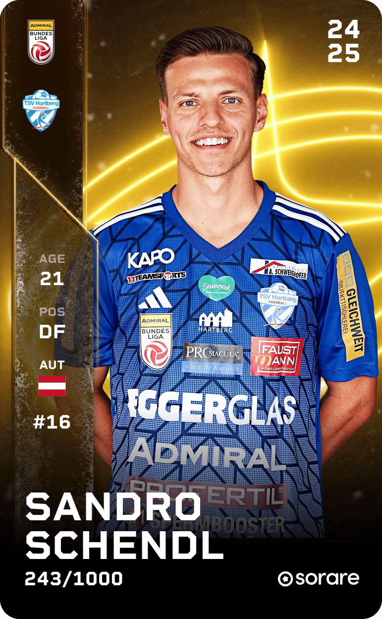 Sandro Schendl 2024-25 • Limited 243/1000