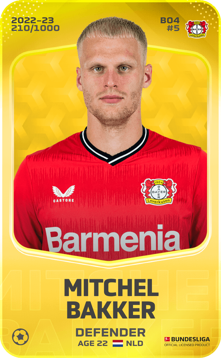 Mitchel Bakker 2022-23 • Limited 210/1000