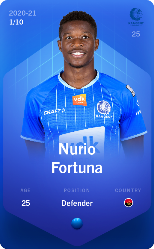 Sorare - Sorare Official - Nurio Fortuna 2020-21 • Super Rare 1/10 - NFT # 65028764057142458418941064372501073631392248759330709390939533985807392512643