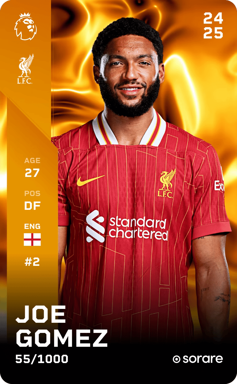 Joe Gomez 2024-25 • Limited 55/1000