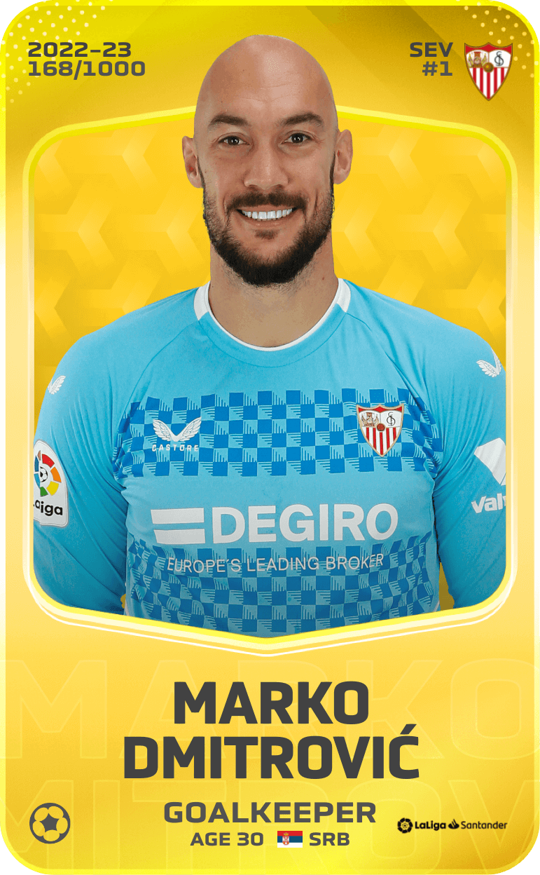 Marko Dmitrović 2022-23 • Limited 168/1000