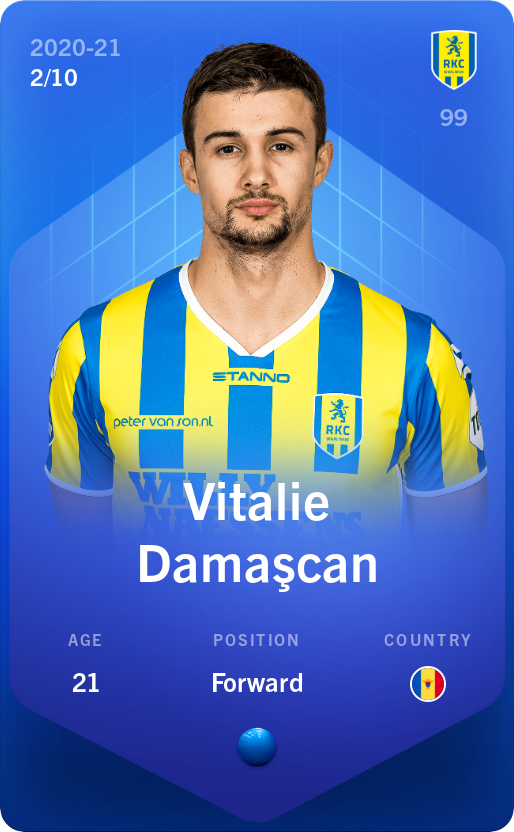 Sorare - Sorare Official - Vitalie Damaşcan 2020-21 • Super Rare 2/10 - NFT # 61230994572885548507307865474255651165750343759215710851685492497564233193152