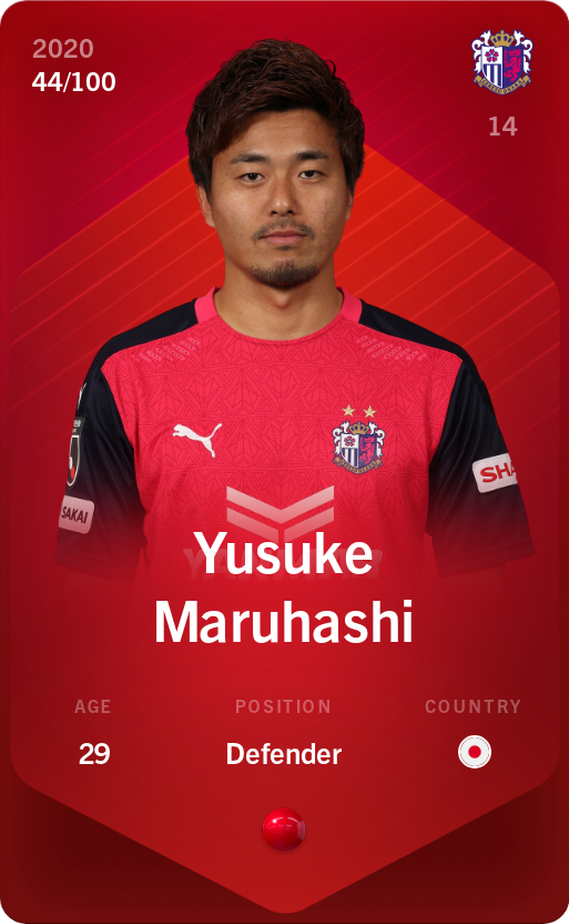 Sorare - Sorare Official - Yusuke Maruhashi 2020-21 • Rare 44/100 - NFT # 27317914098177942470889600336755134403708227780184917887402945285574866688622