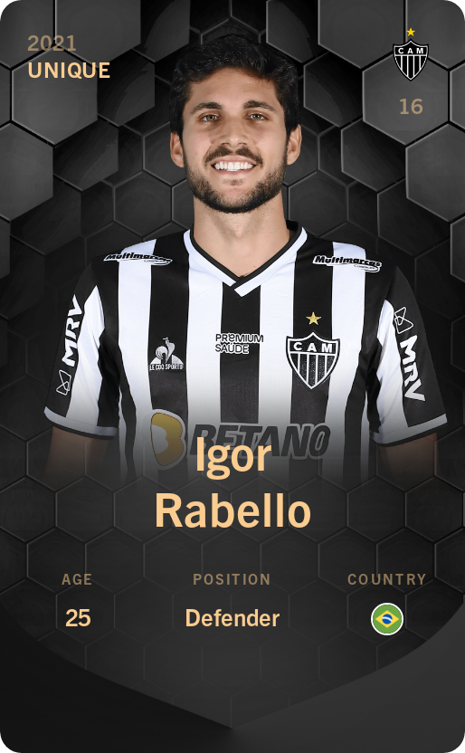 Sorare - Sorare Official - Igor Rabello 2021-22 • Unique - NFT # 3951406732222524331815559793656609579577519636314880717825962638696896412871