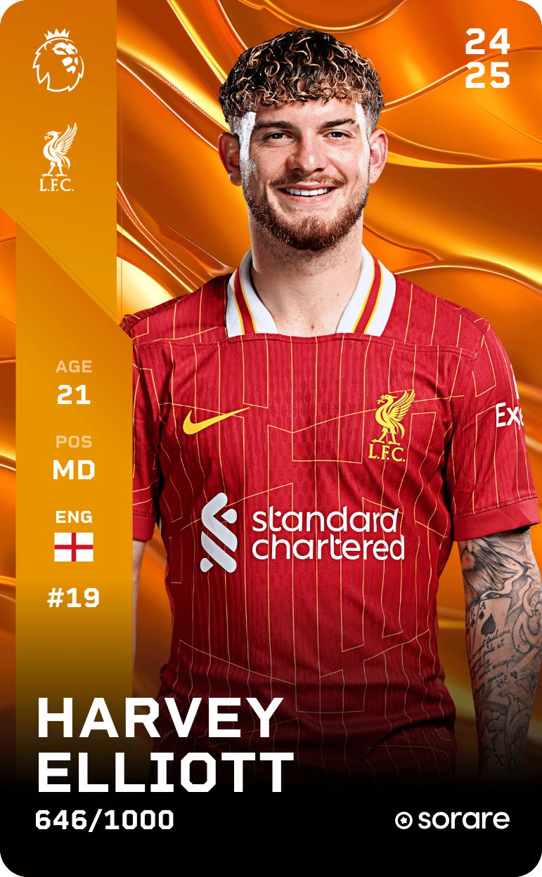 Harvey Elliott 2024-25 • Limited 646/1000