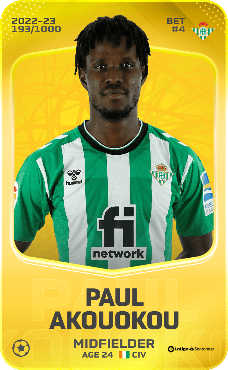 Paul Akouokou 2022-23 • Limited 193/1000