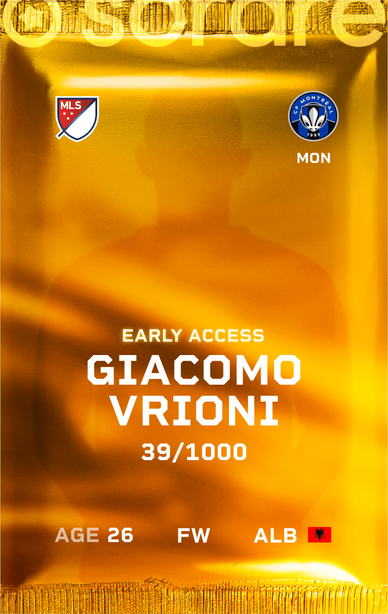 Giacomo Vrioni 2025-26 • Limited 39/1000