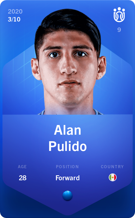 Sorare - Sorare Official - Alan Pulido 2020-21 • Super Rare 3/10 - NFT # 35837430001017941048545987045452466408950235926821245419316611399851602207253