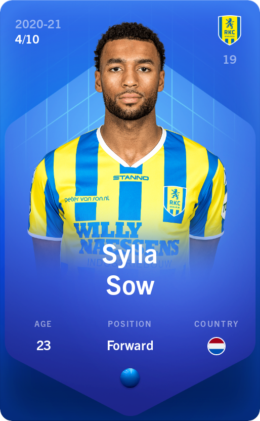 Sorare - Sorare Official - Sylla Sow 2020-21 • Super Rare 4/10 - NFT # 42748963788646923877059246887100318459332928486055638216427084509423944106107